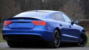 Youngtimer Audi A5 sfeerfoto