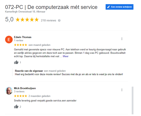 Refurbished laptop kopen bij 072-PC